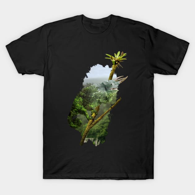 Camouflaged Chameleon T-Shirt by Destroyed-Pixel